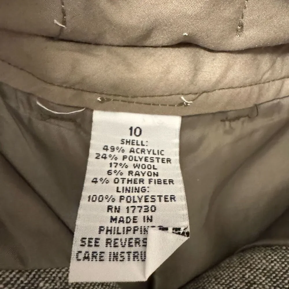 Isaac Mizrahi for Target Wool Blend Trouser Dress Pants size 10